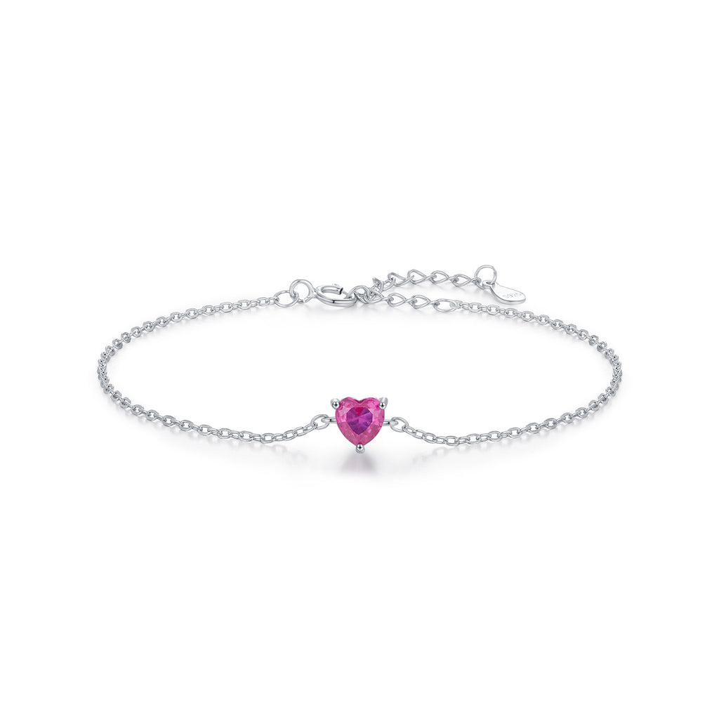 Eternal Heart Bracelet in 925 Sterling Silver