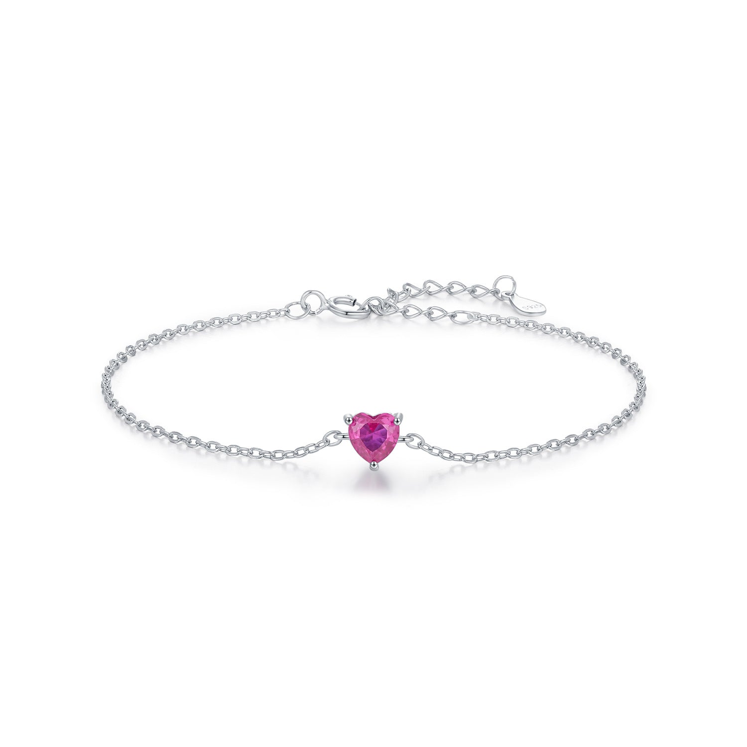 Eternal Heart Bracelet in 925 Sterling Silver