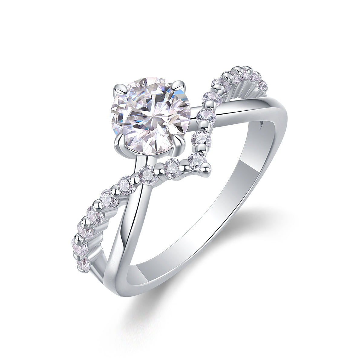 Crown of Love Moissanite Ring