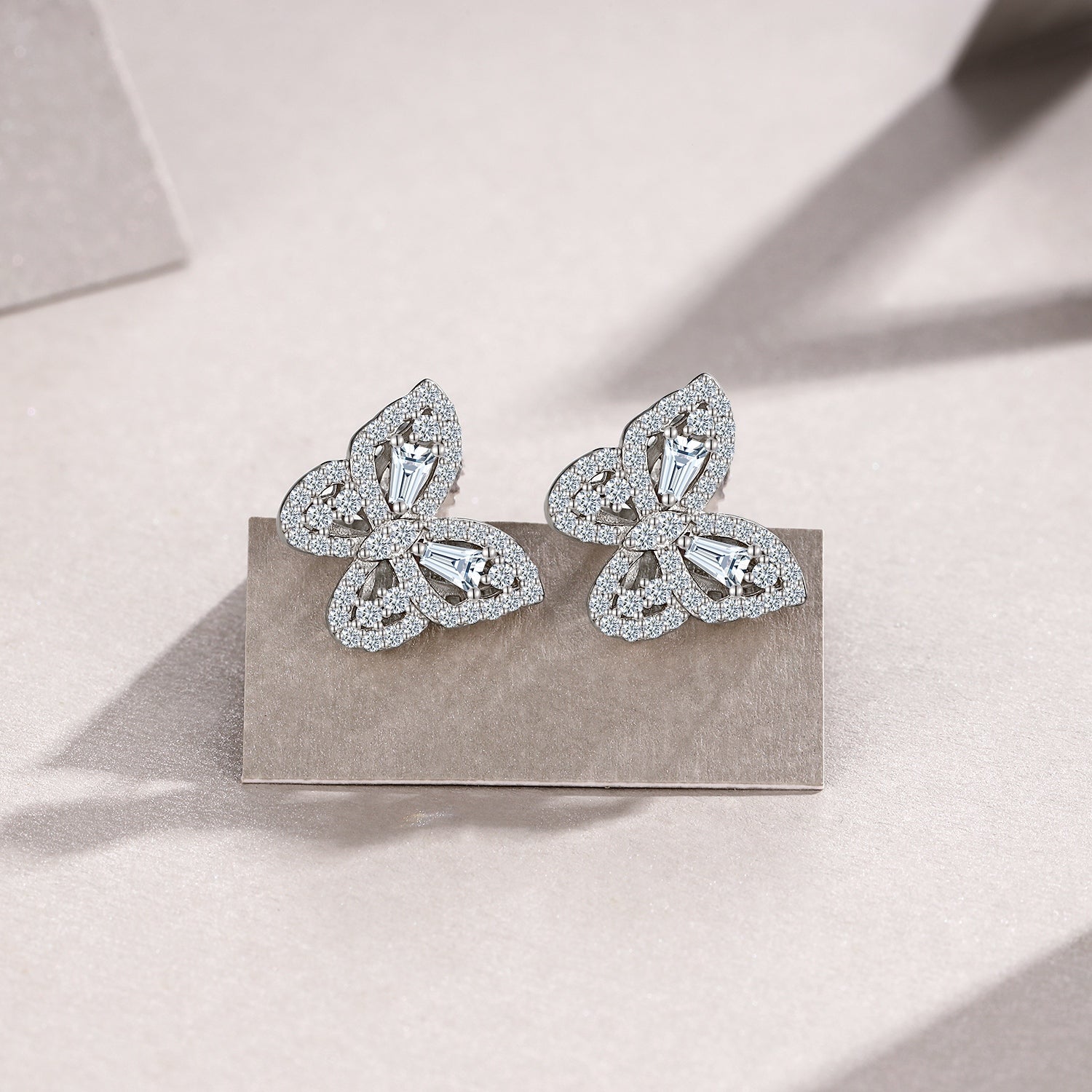 Butterfly Bloom Moissanite Earrings