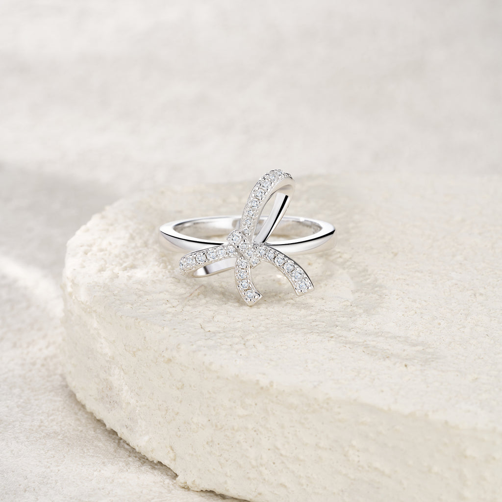 Eternal Bow Moissanite Ring