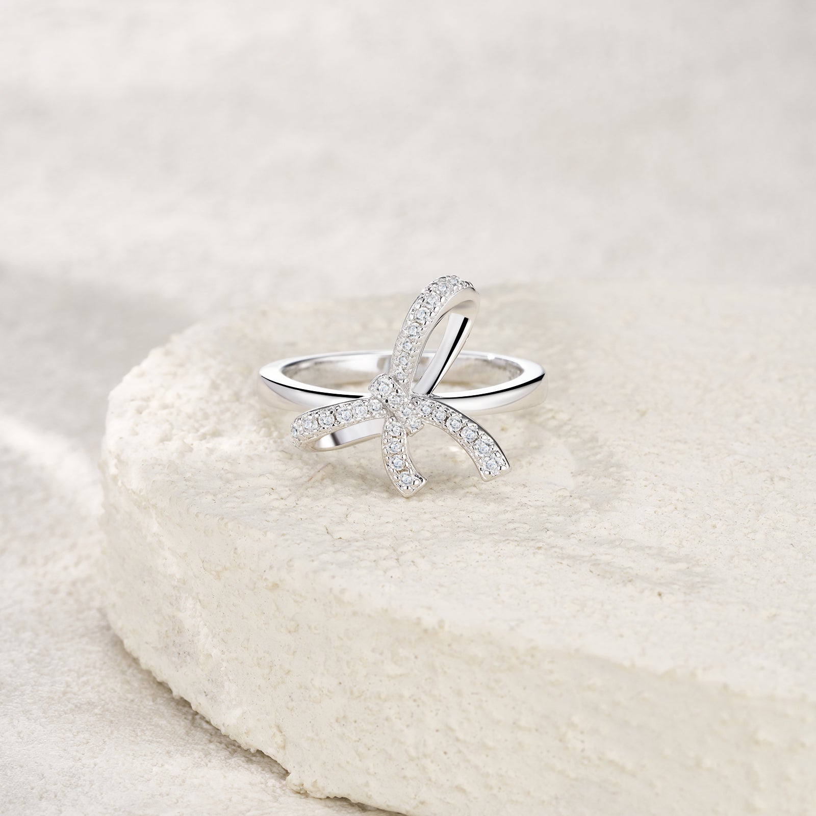 Eternal Bow Moissanite Ring