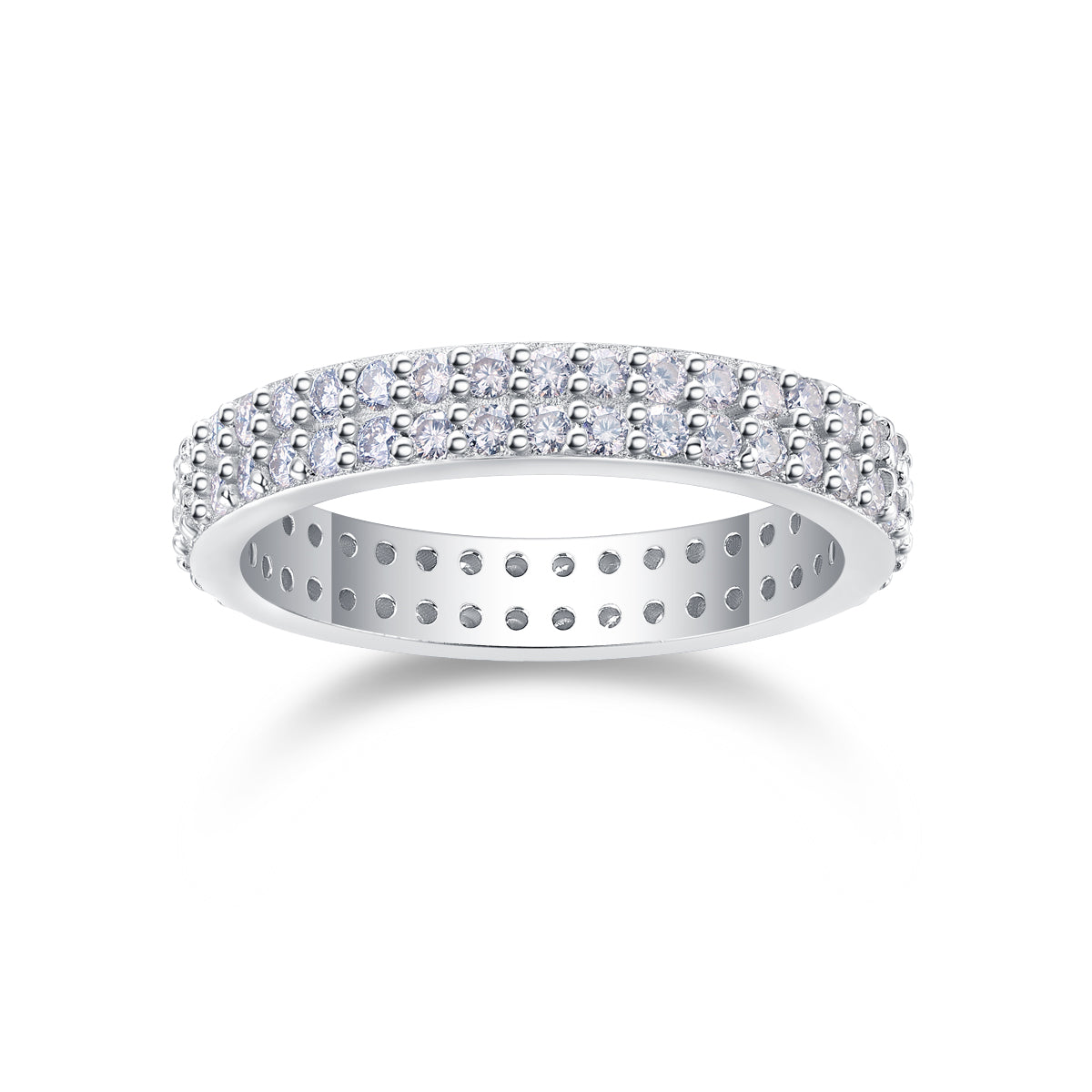 Starlight Pavé Moissanite Eternity Ring