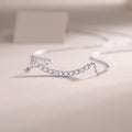Serene Curve Moissanite Necklace