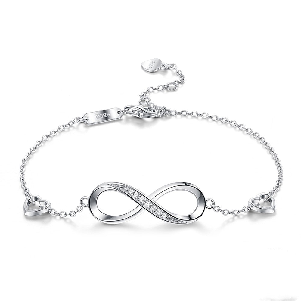 Eternal Infinity Bracelet in 925 Sterling Silver