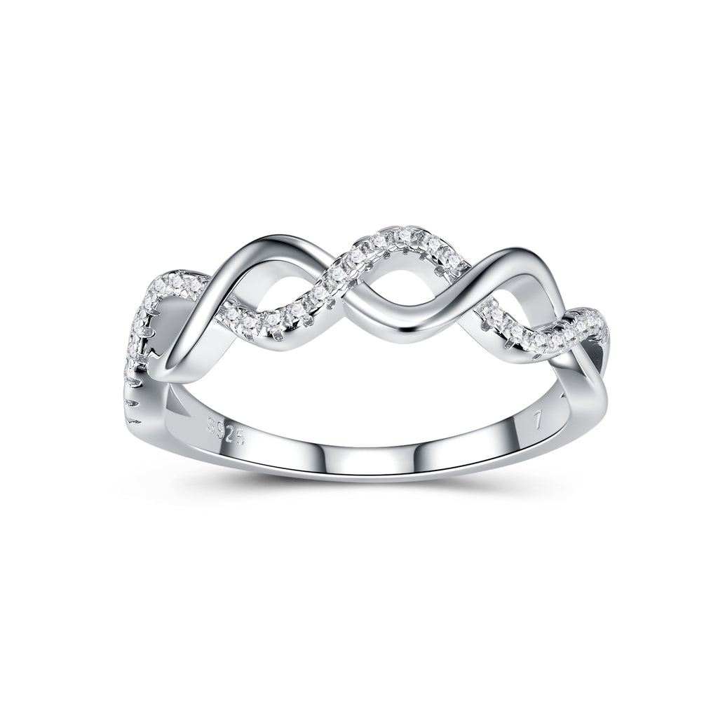 Eternal Wave Moissanite Ring