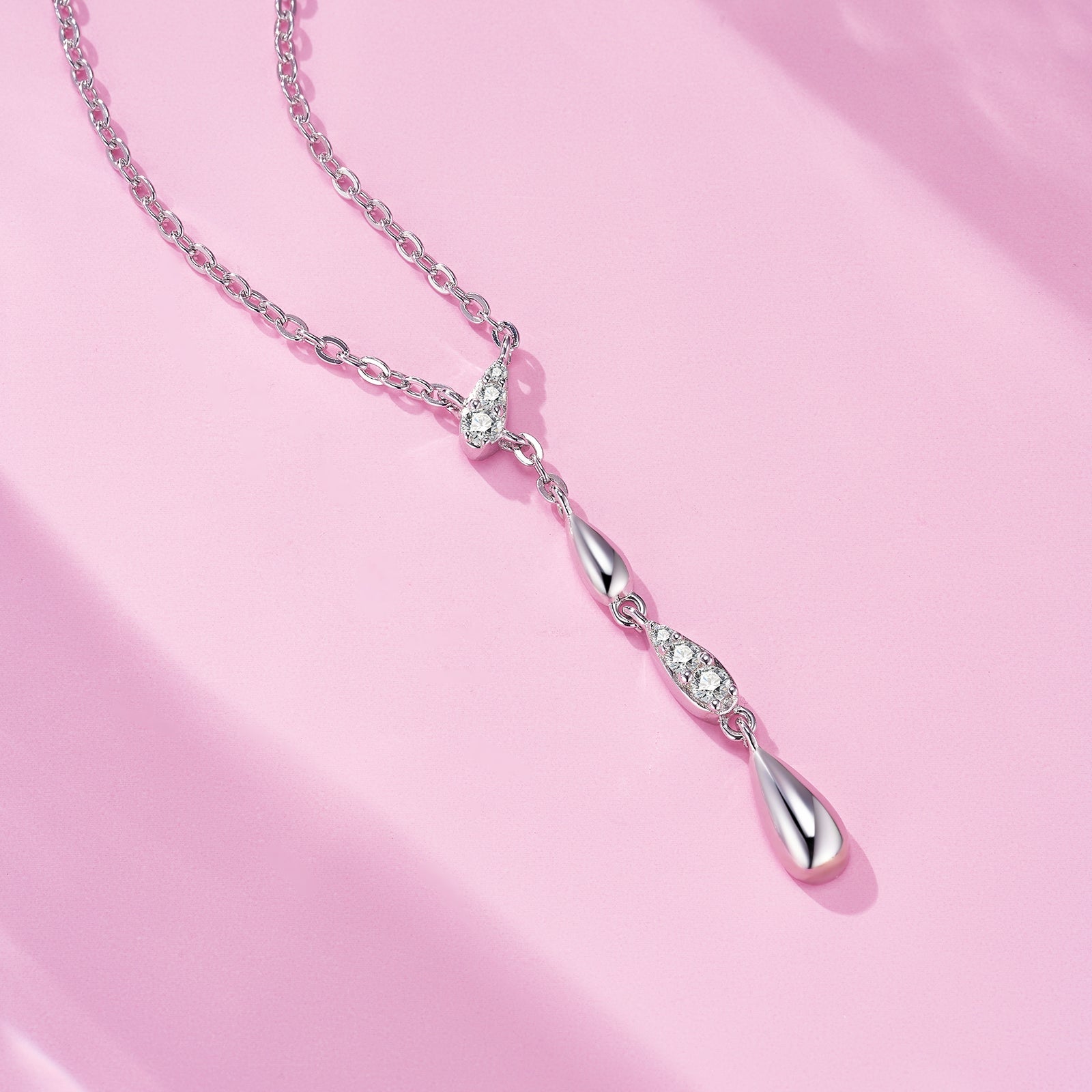 Eternal Drop Moissanite Necklace