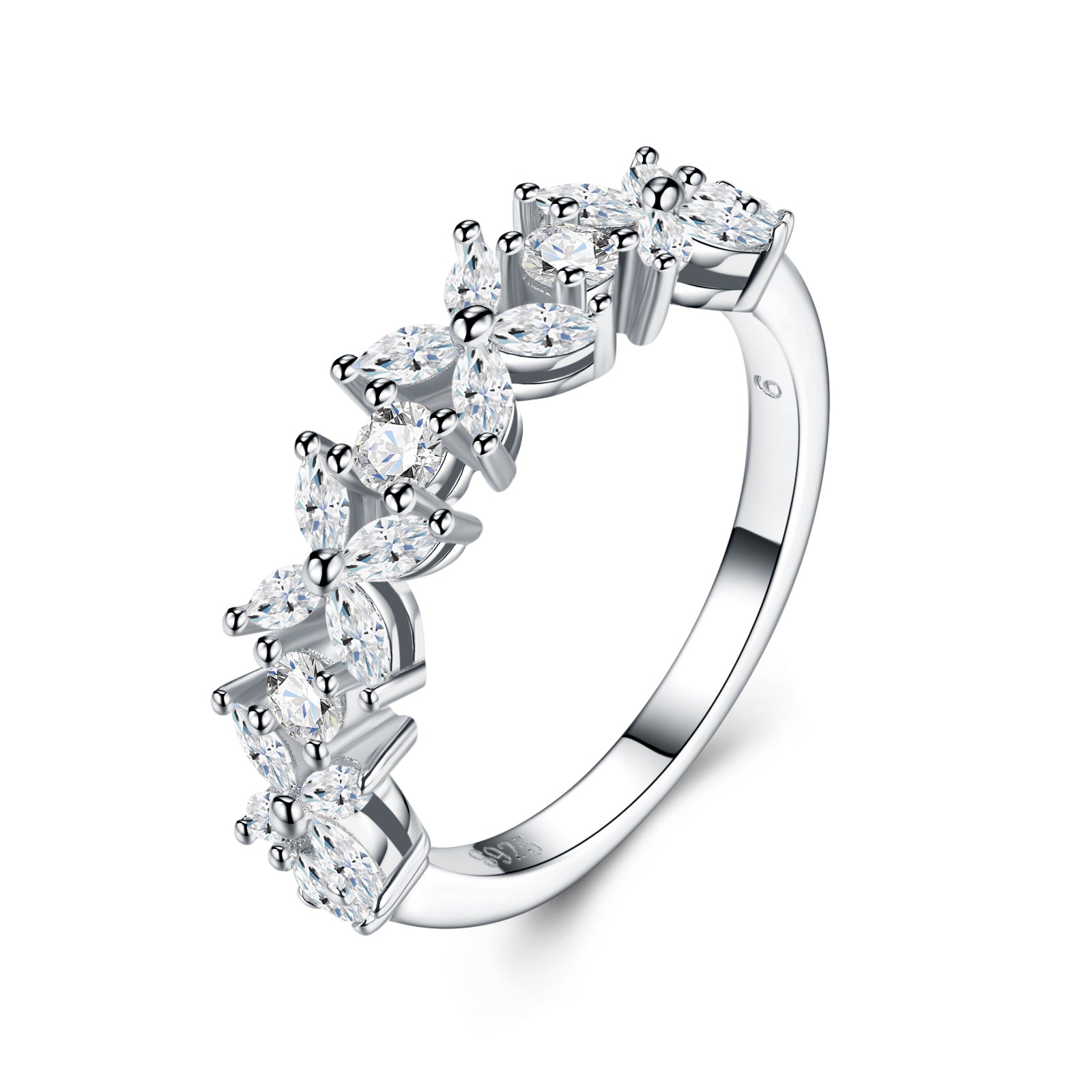 Lucky Leaf Moissanite Ring