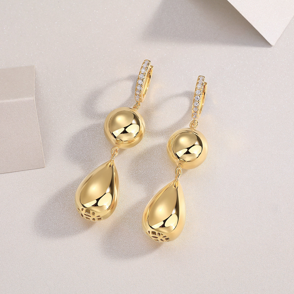 Golden Drop Earrings