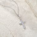 Faith Cross Moissanite Necklace