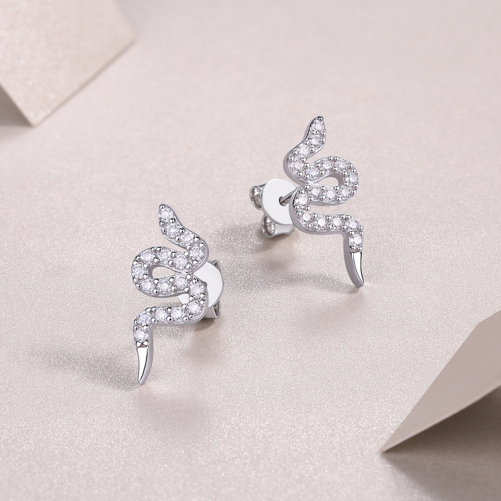 Serpent Glow Stud Earrings