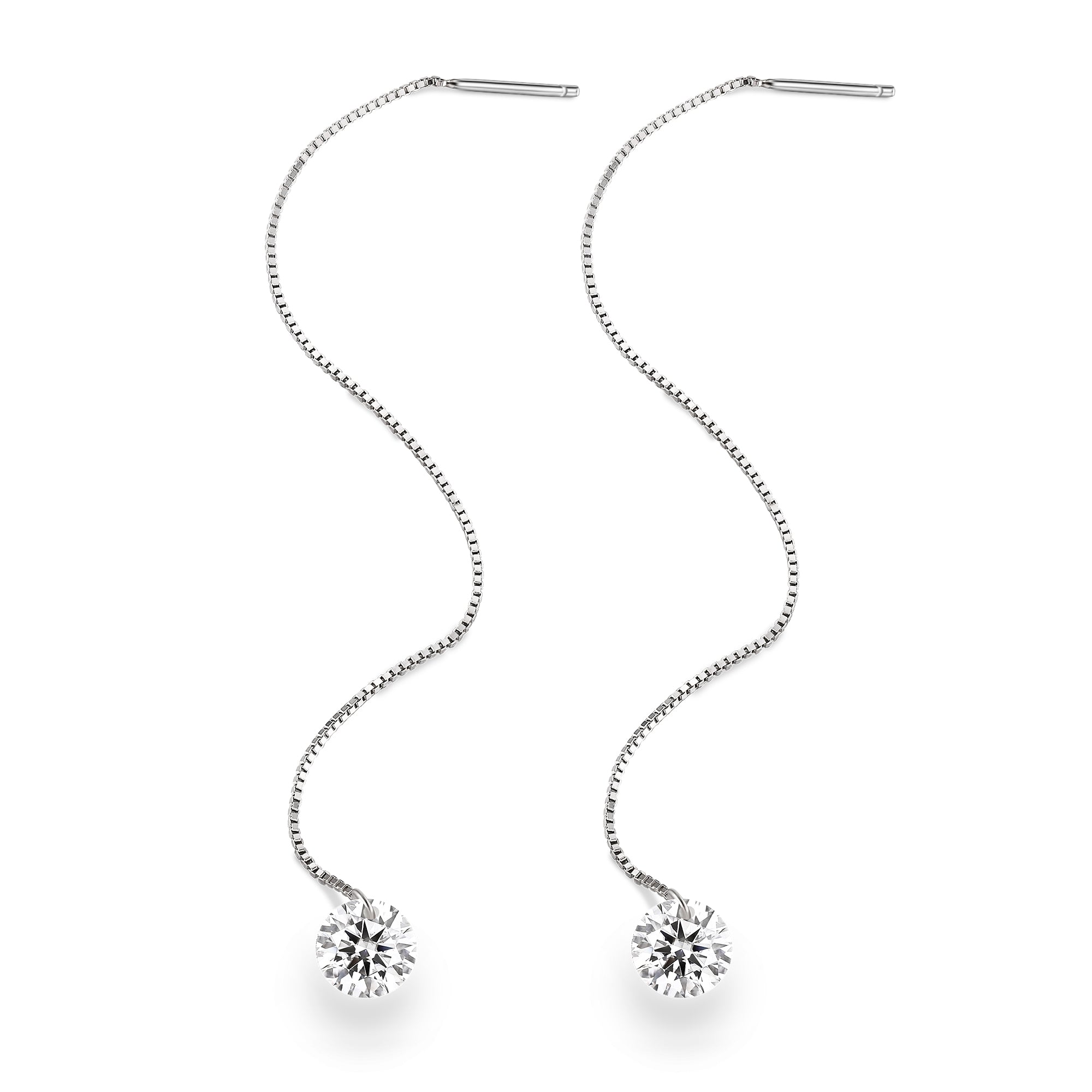 Luminous Drop Moissanite Earrings