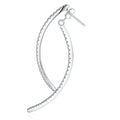 Eclipse Curve Moissanite Earrings