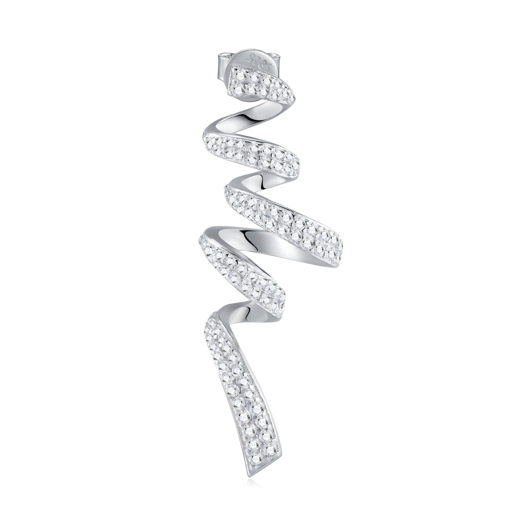 Serpentine Glow Moissanite Earrings