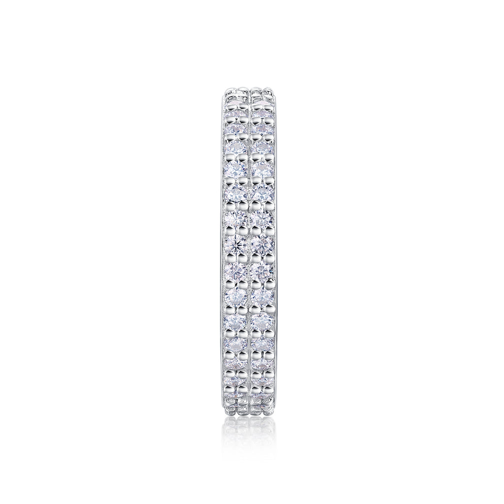 Starlight Pavé Moissanite Eternity Ring