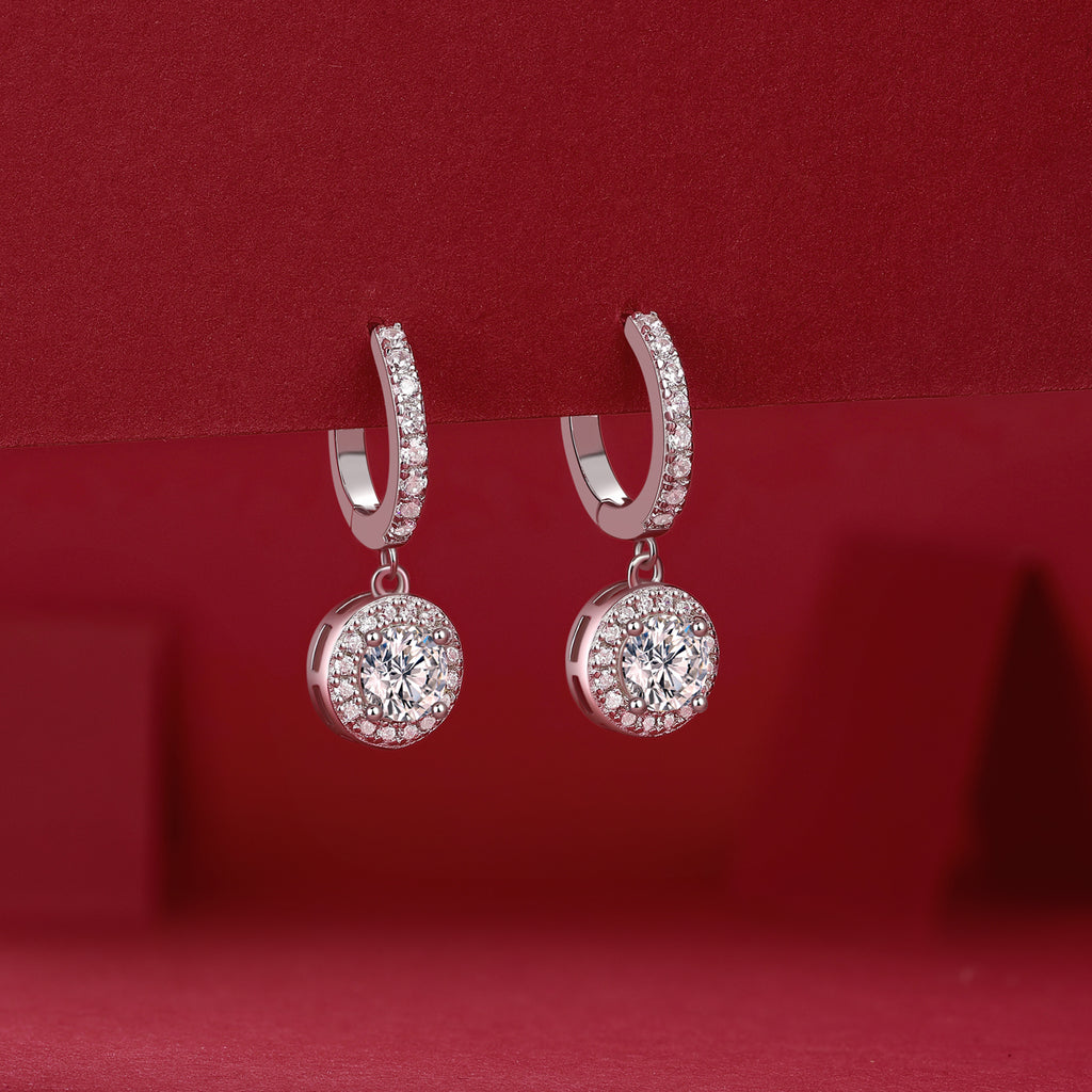 Radiant Halo Drop Earring