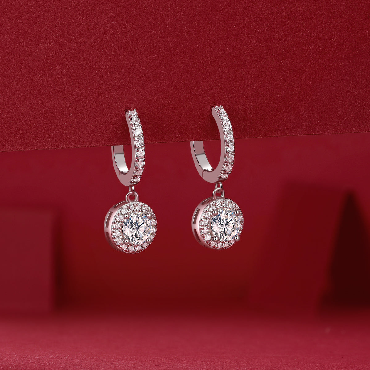 Radiant Halo Drop Earring