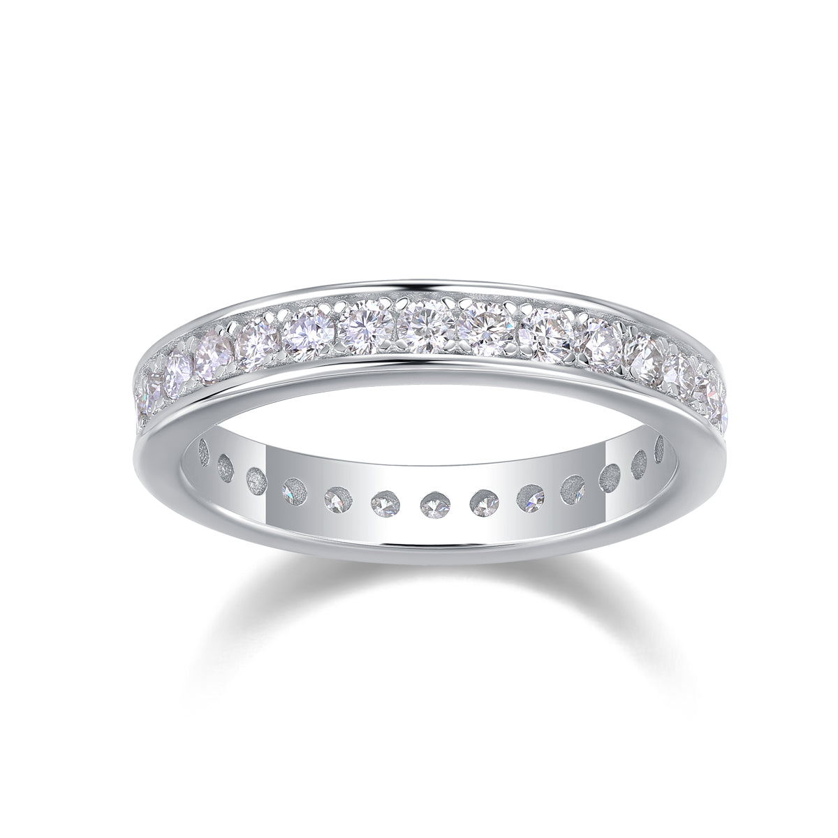Eternal Line Moissanite Band Ring