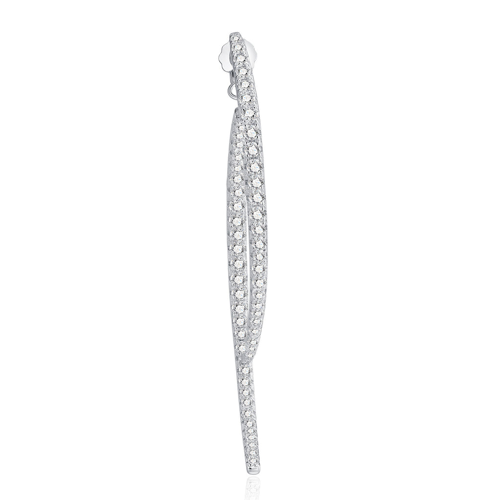 Eclipse Curve Moissanite Earrings