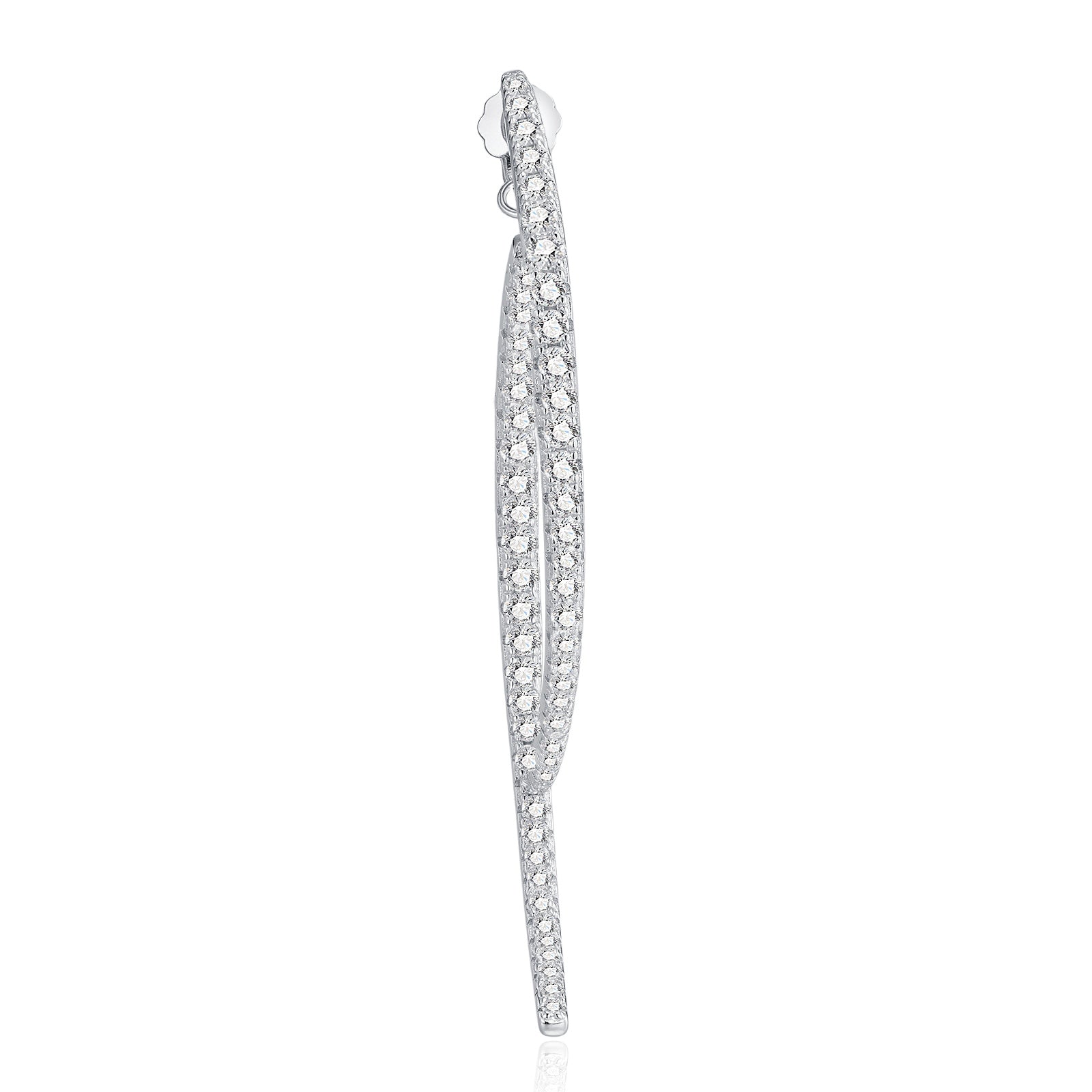 Eclipse Curve Moissanite Earrings