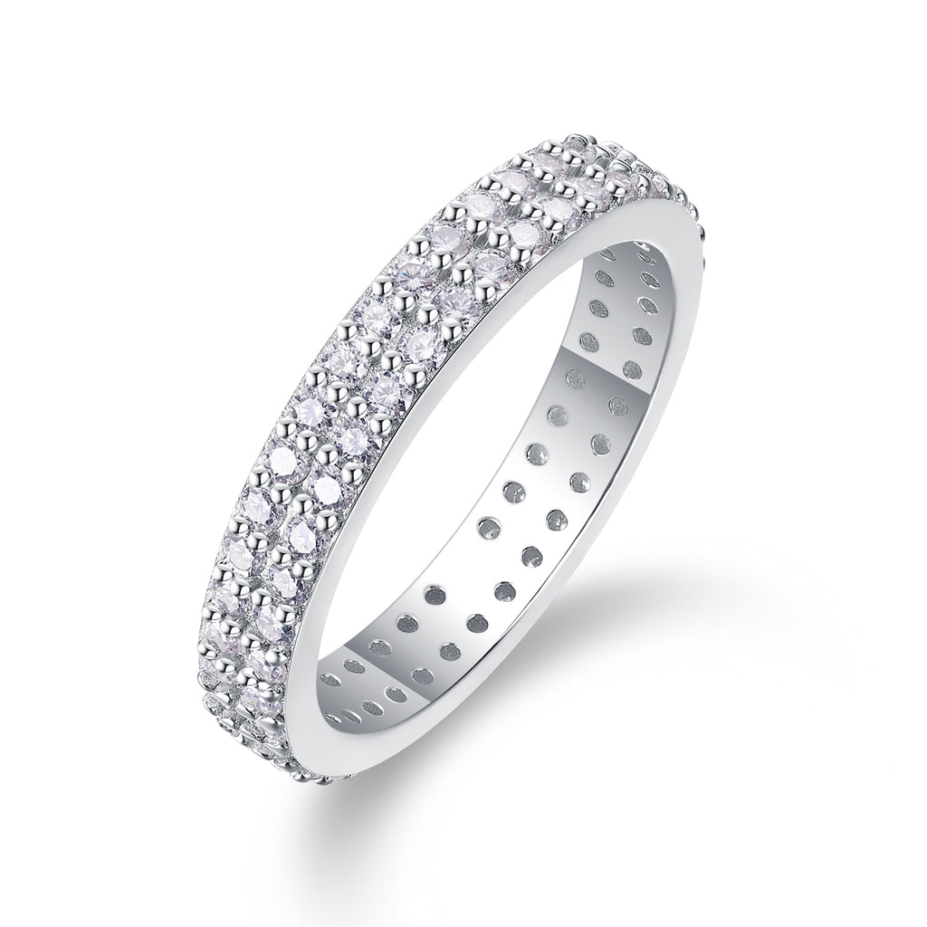 Starlight Pavé Moissanite Eternity Ring