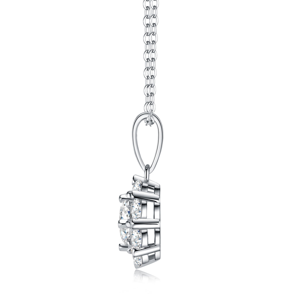 Celestial Bloom Moissanite Necklace