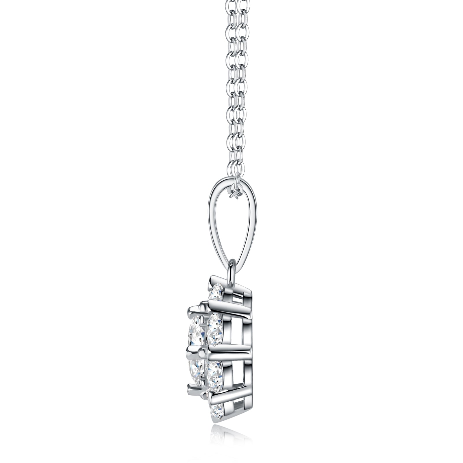 Celestial Bloom Moissanite Necklace
