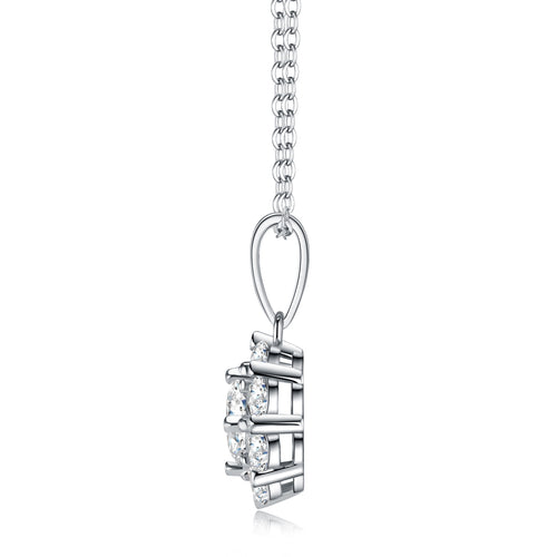Celestial Bloom Moissanite Necklace