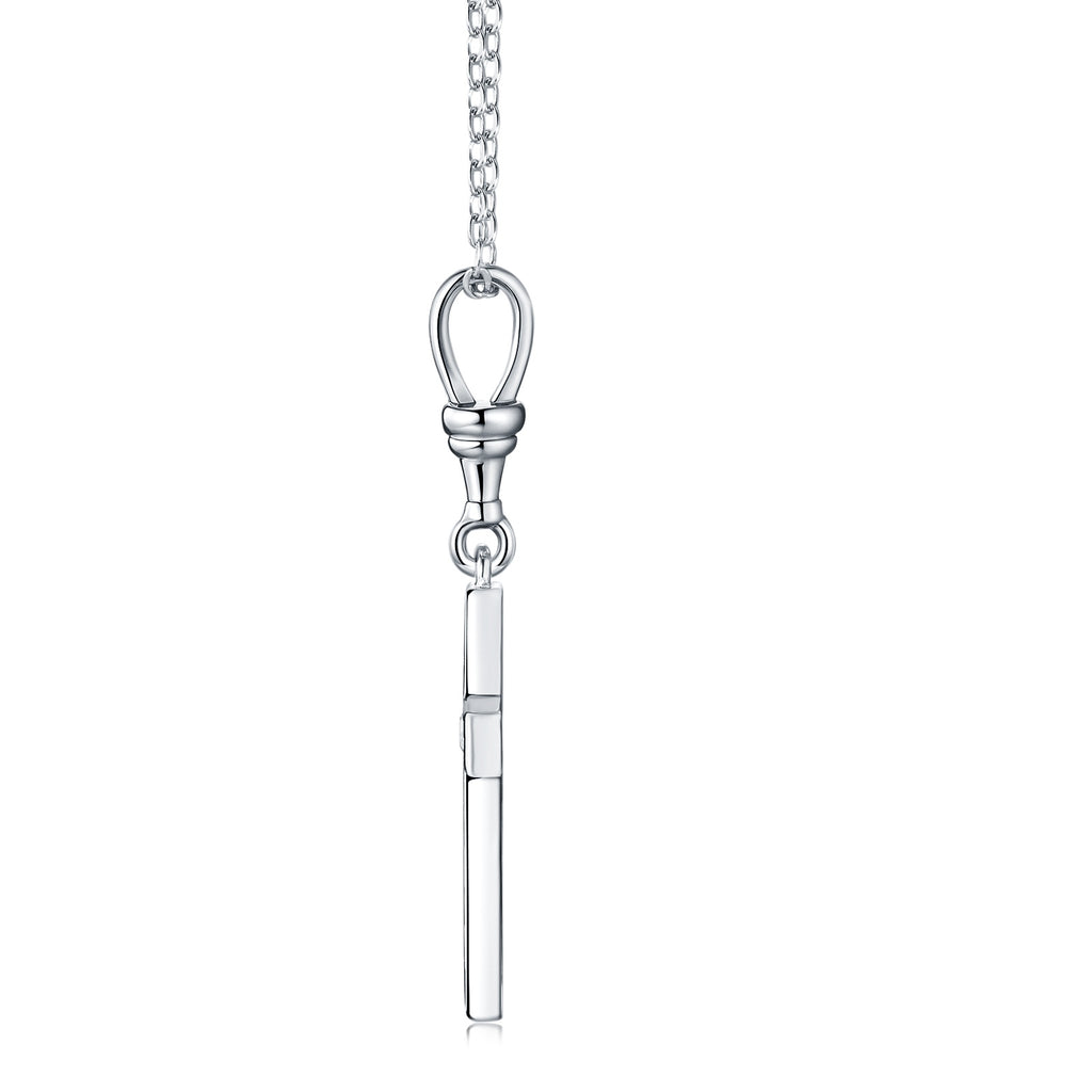 Faith Cross Moissanite Necklace