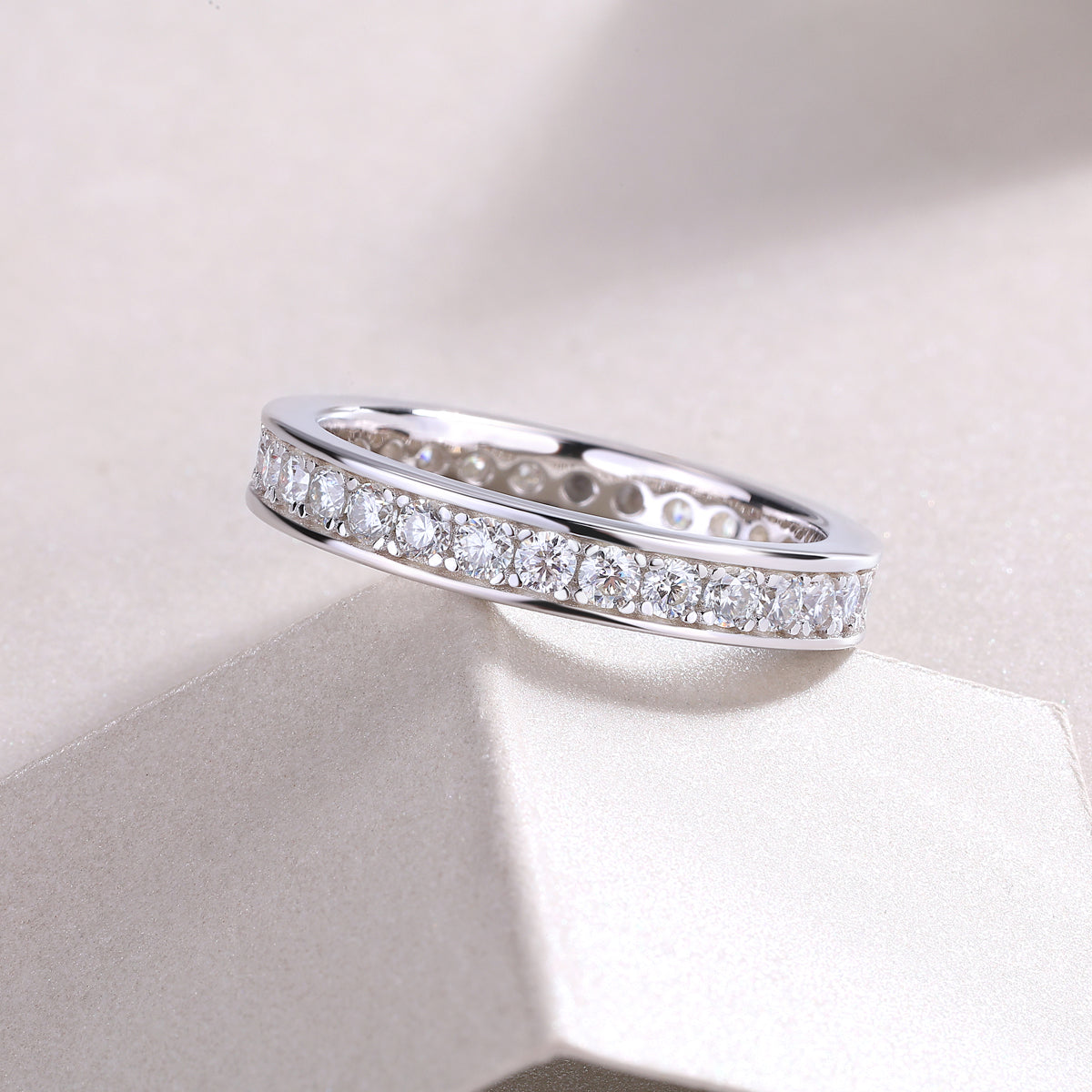 Eternal Line Moissanite Band Ring