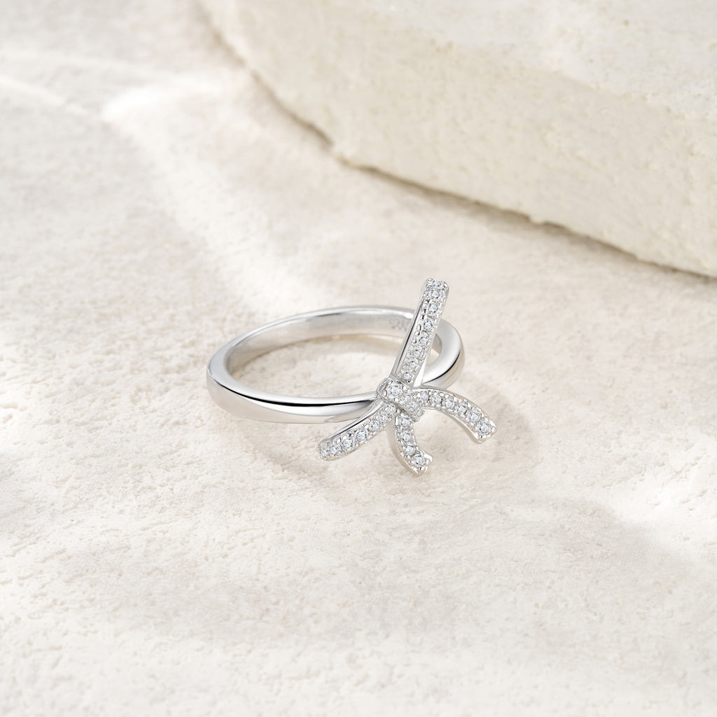 Eternal Bow Moissanite Ring