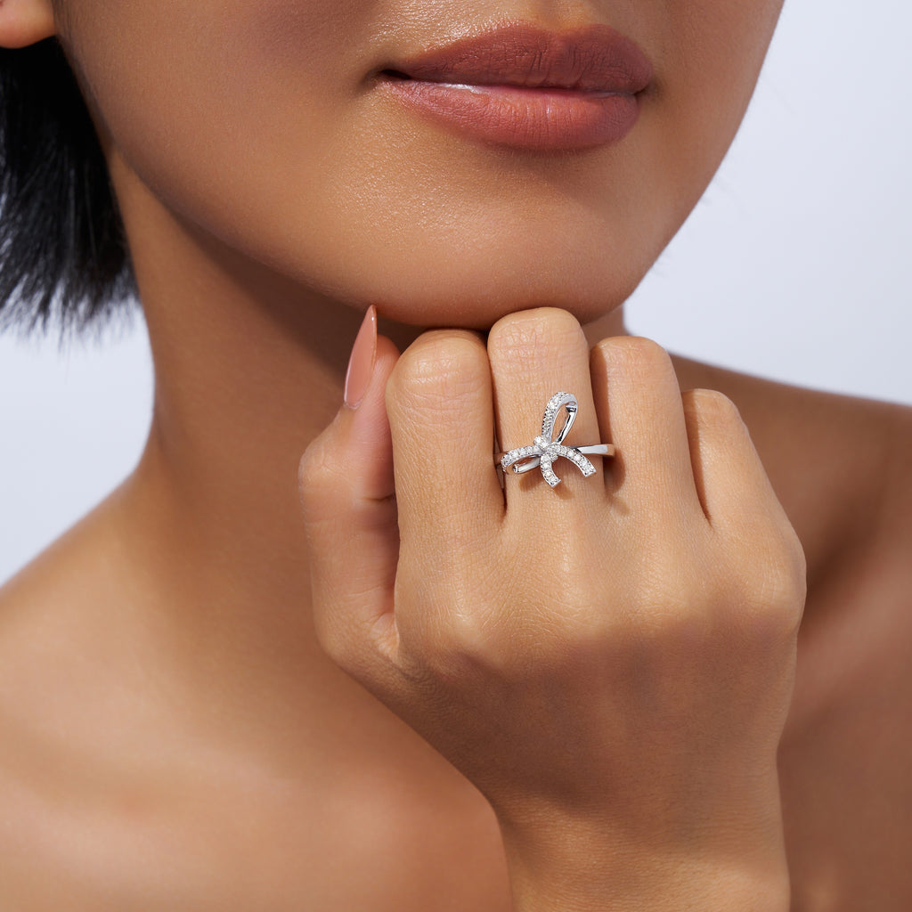 Eternal Bow Moissanite Ring
