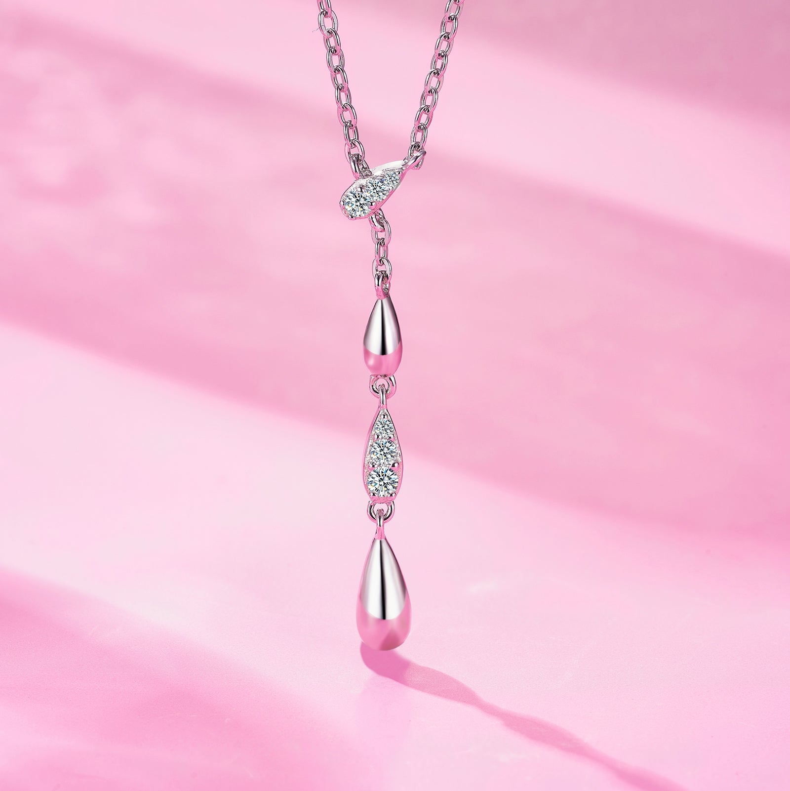 Eternal Drop Moissanite Necklace
