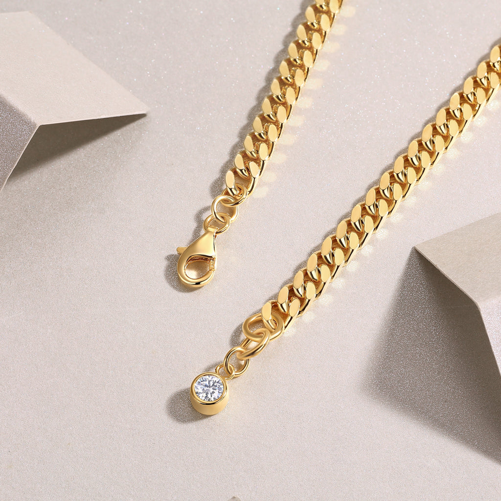 Golden Link Drop Bracelet
