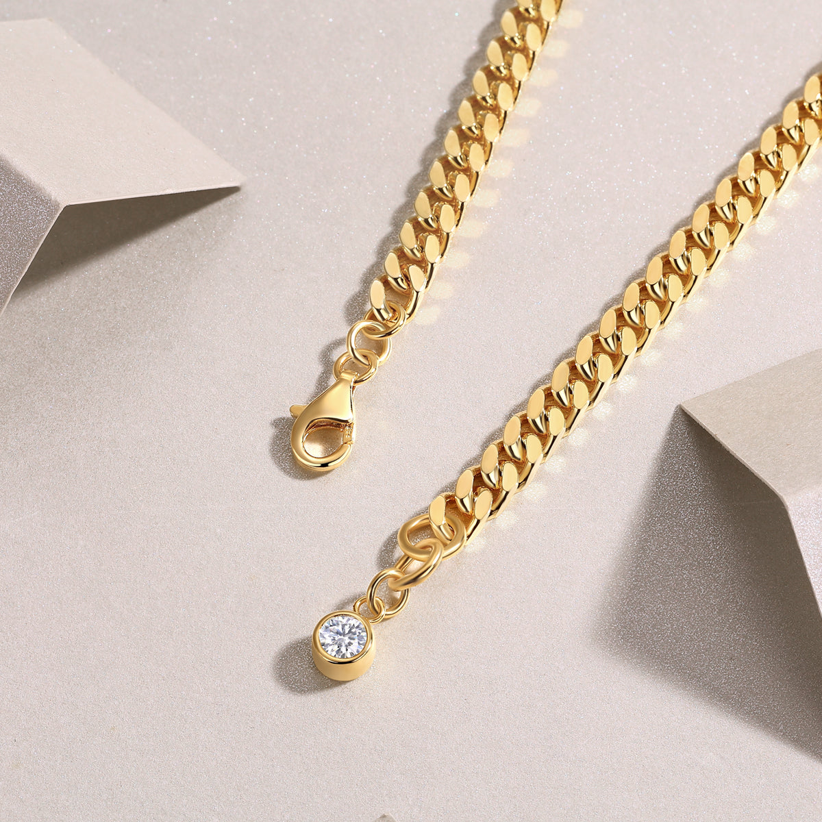Golden Link Drop Bracelet