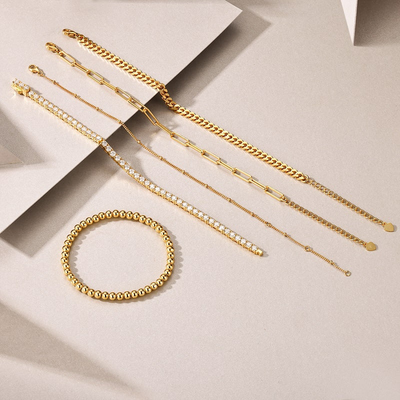 Structured Glow Bracelet Stack