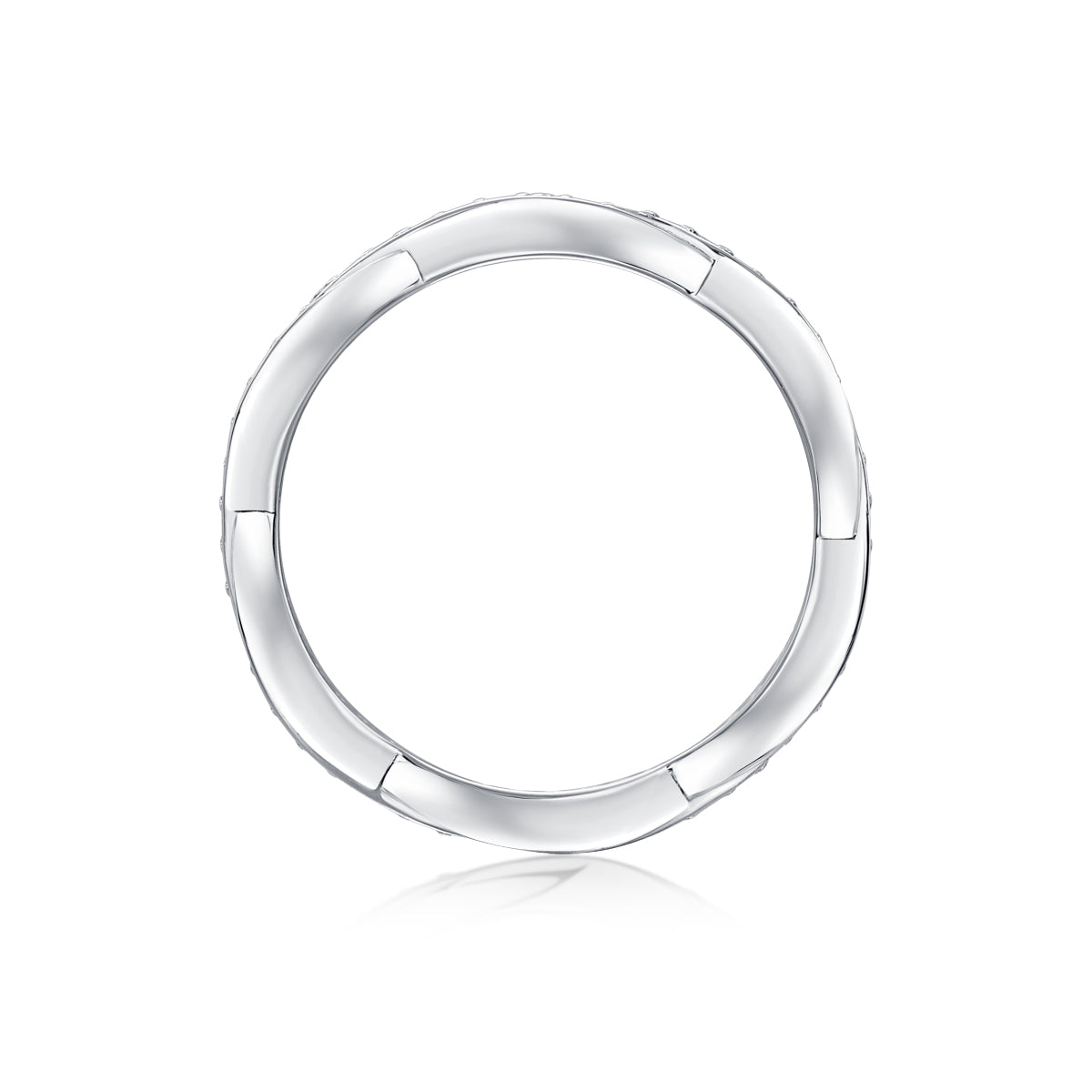 Twilight Cross Moissanite Ring