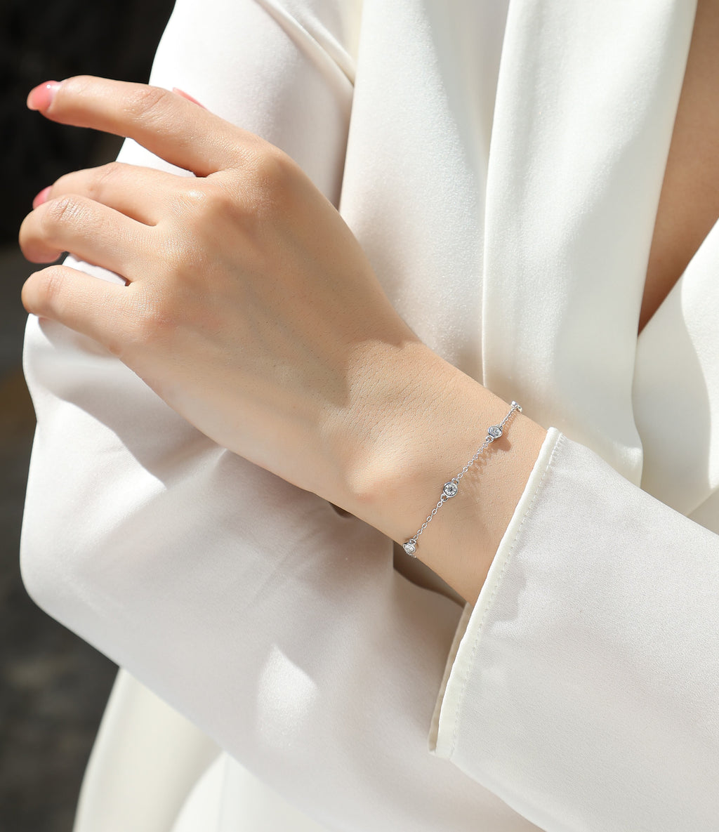 Bubble Spark Moissanite Bracelet
