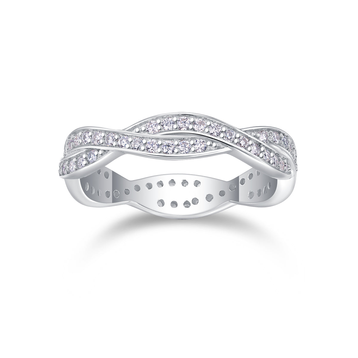 Twilight Cross Moissanite Ring