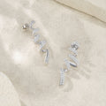 Serpentine Glow Moissanite Earrings