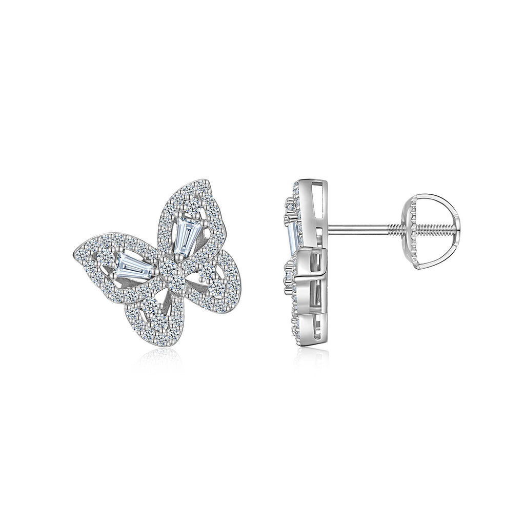 Butterfly Bloom Moissanite Earrings