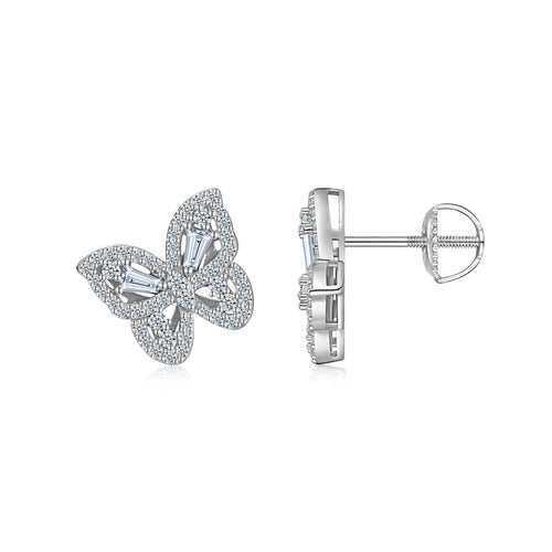 Butterfly Bloom Moissanite Earrings