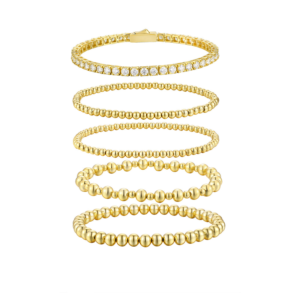 Golden Harmony Bracelet Set