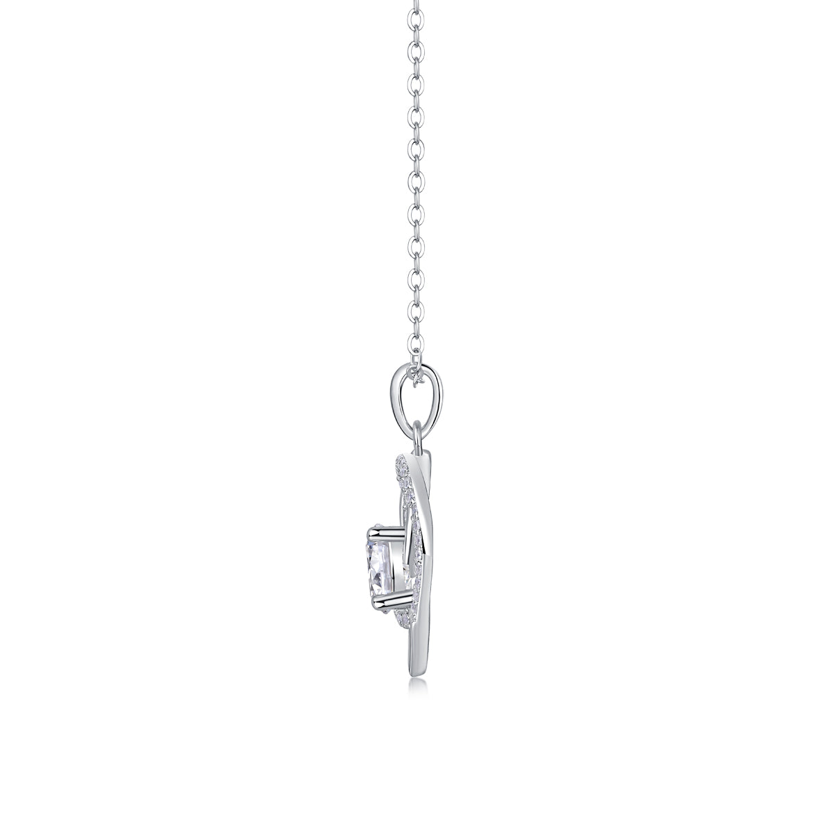 Eternal Double Heart Moissanite Necklace