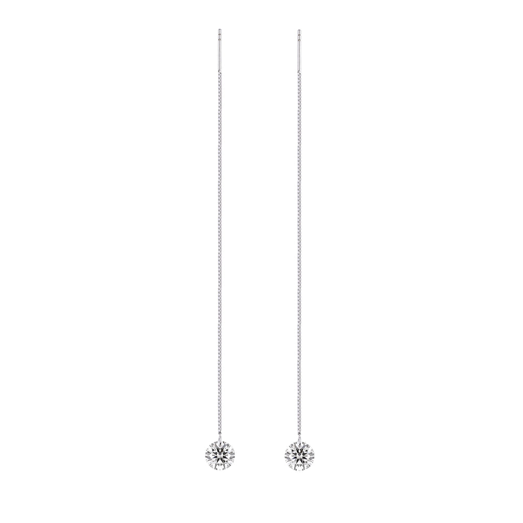Luminous Drop Moissanite Earrings