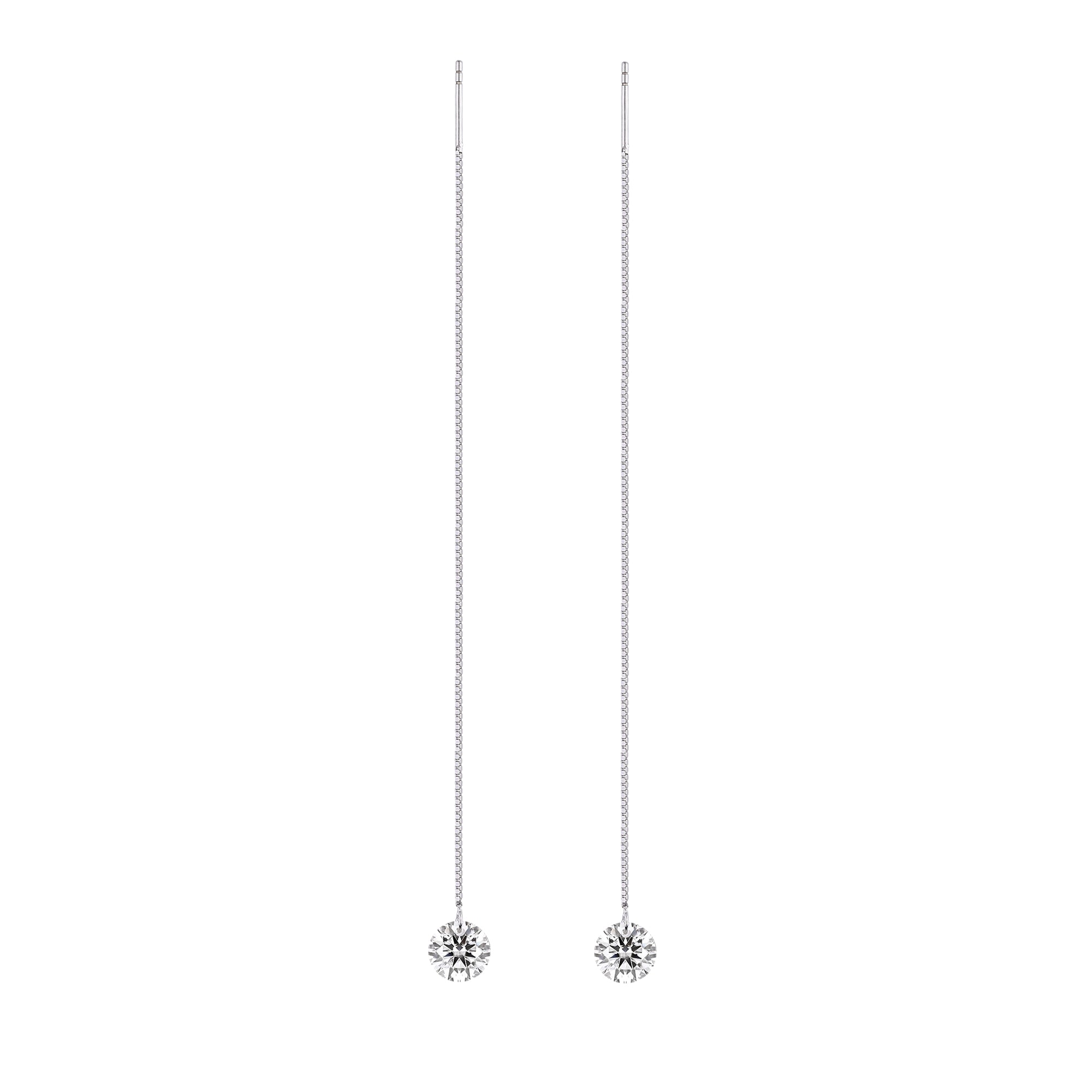 Luminous Drop Moissanite Earrings