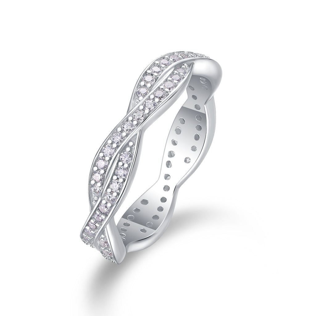 Twilight Cross Moissanite Ring