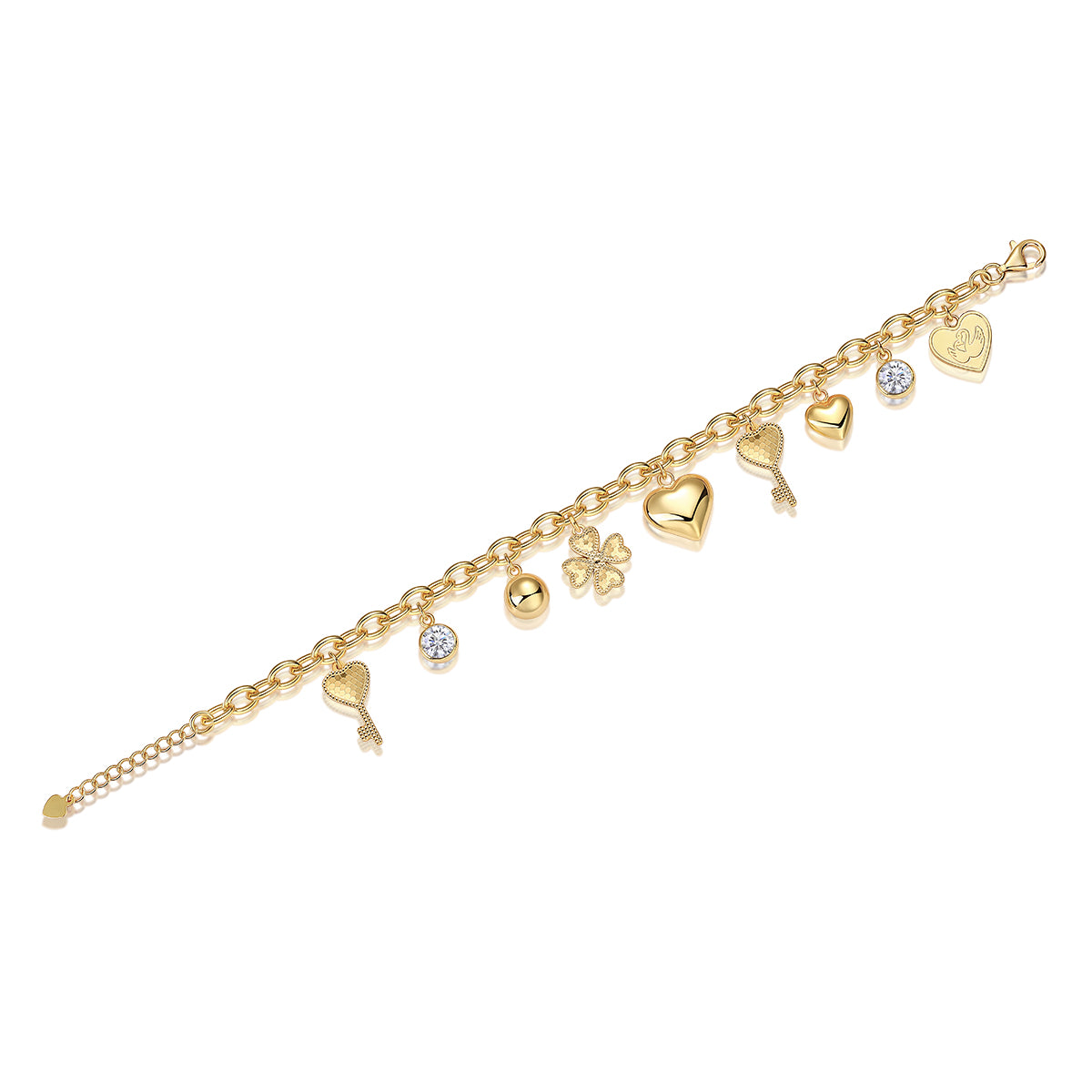 Golden Wishes Charm Bracelet