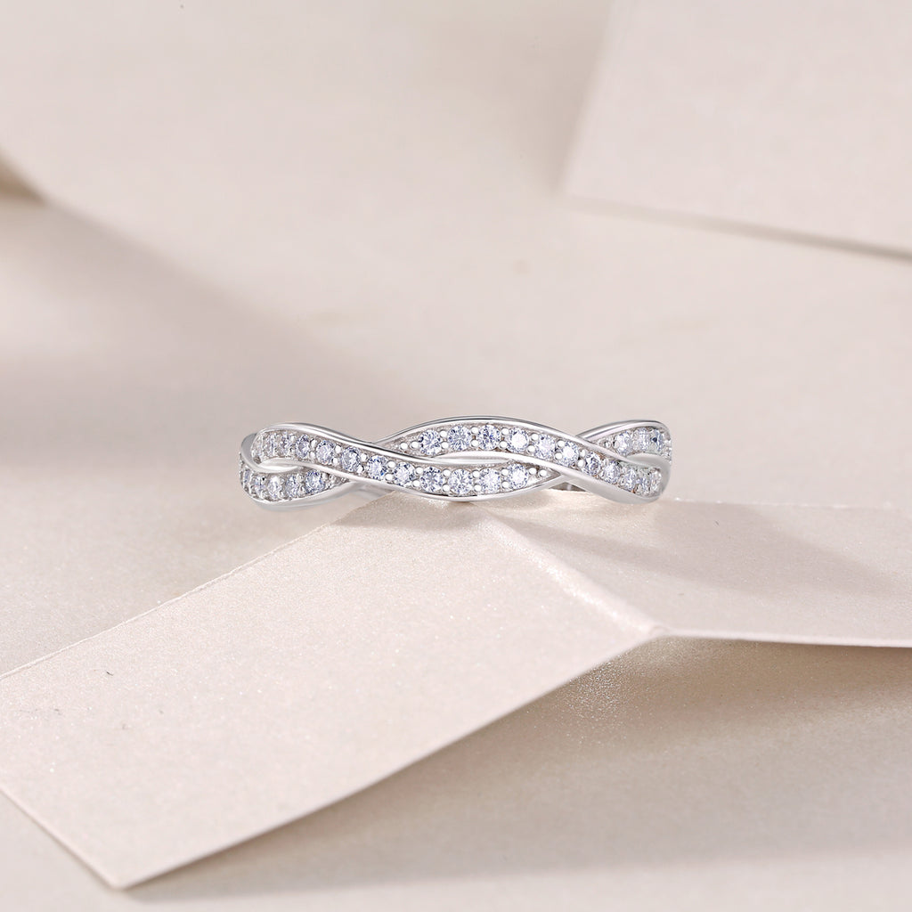 Twilight Cross Moissanite Ring