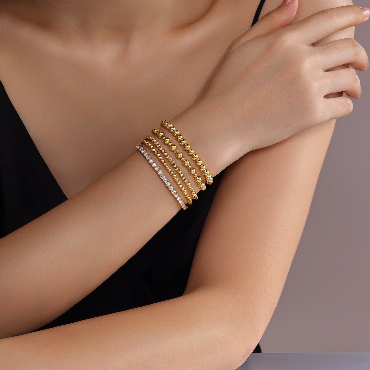 Golden Harmony Bracelet Set